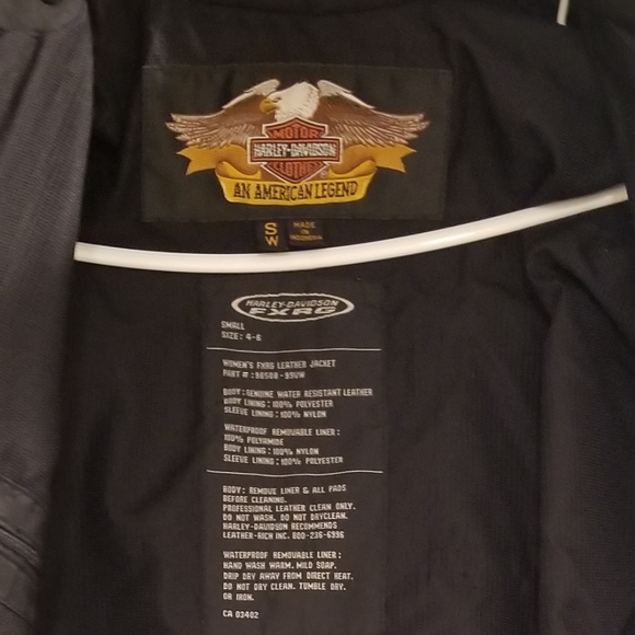 Women's leather motorcycle jacket - Picture 6 of 7